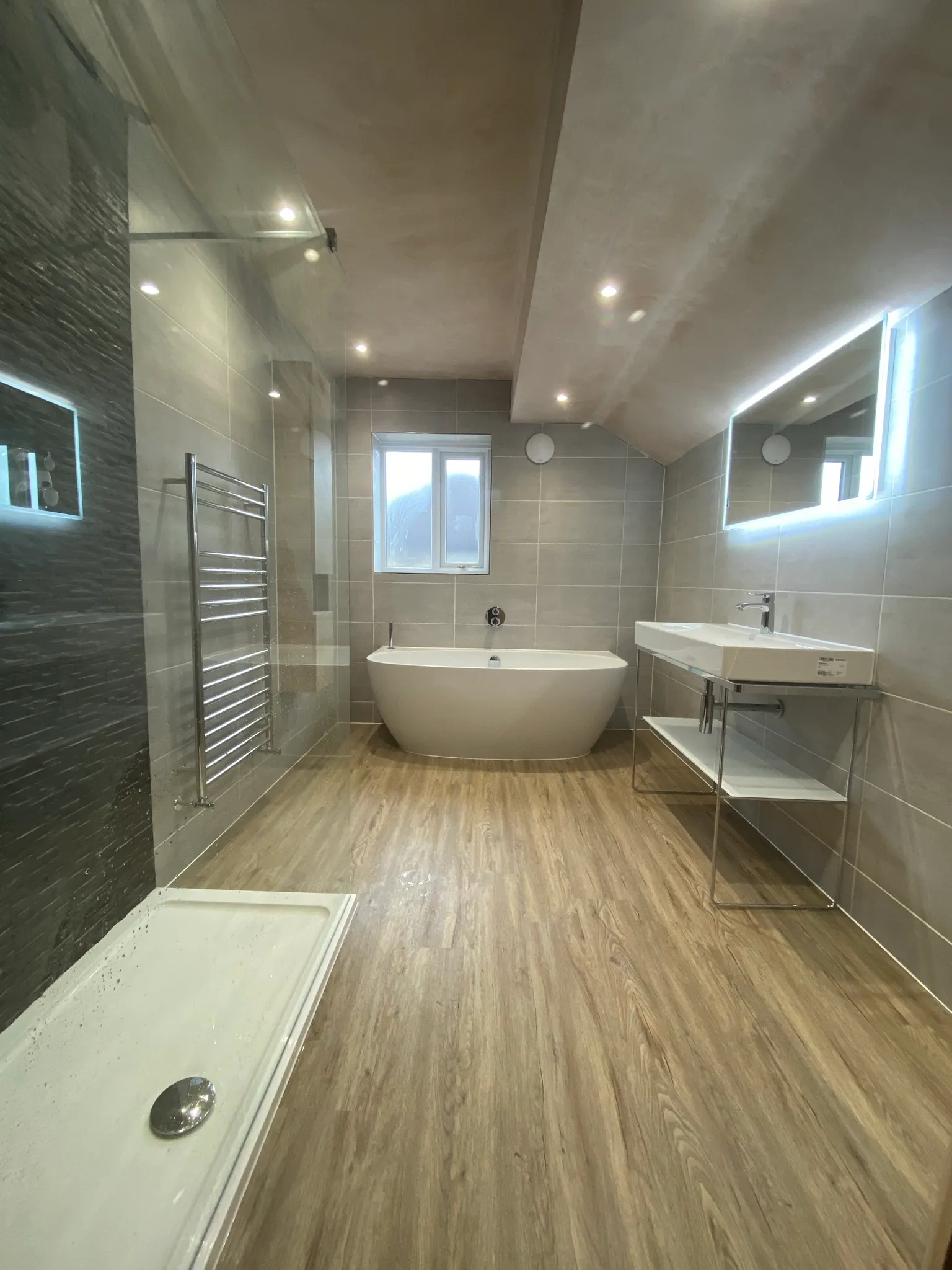 Finished bathroom renovation by Miller's Plumbing Services